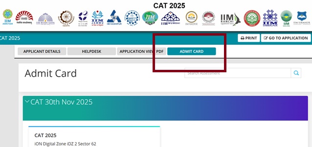 CAT 2025 admit card out
