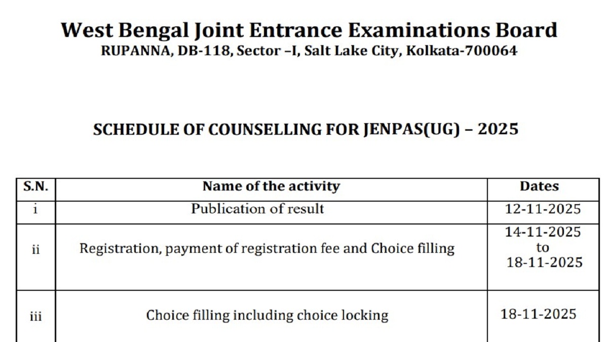 JENPAS UG Counselling 2025 