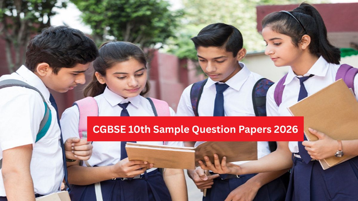 CGBSE 10th Sample Question Papers 2026 pdf download