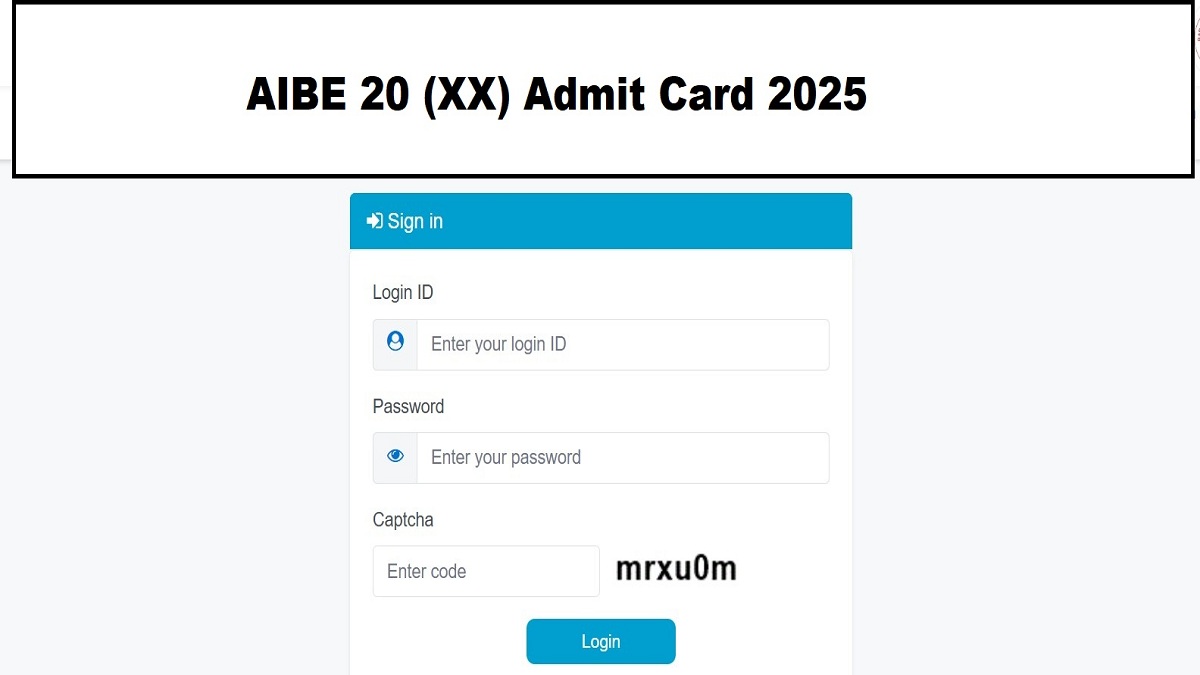 AIBE Admit Card 2025
