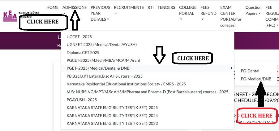 How to Check KEA NEET PG Seat Matrix