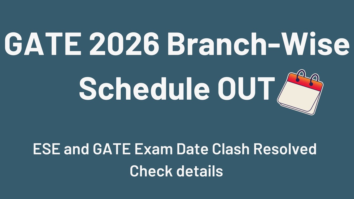 GATE 2026 Exam Schedule Released