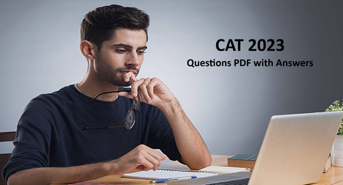 CAT 2023 question paper PDF with answers slot 1, 2, 3