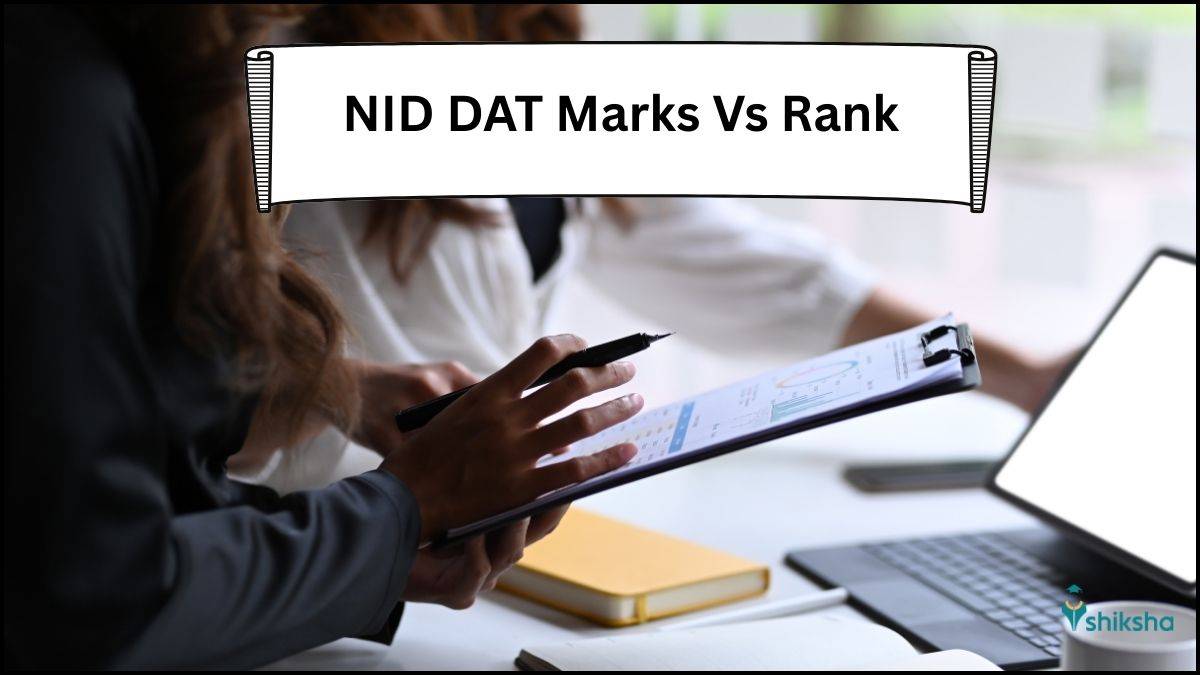 NID DAT Marks Vs Rank