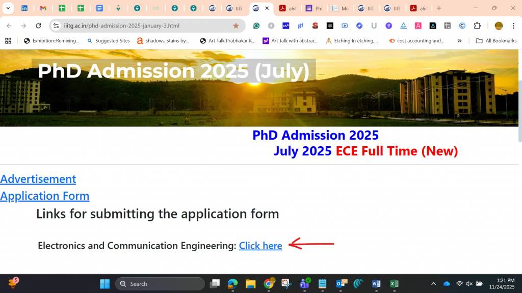 IIIT Guwahati Phd Course