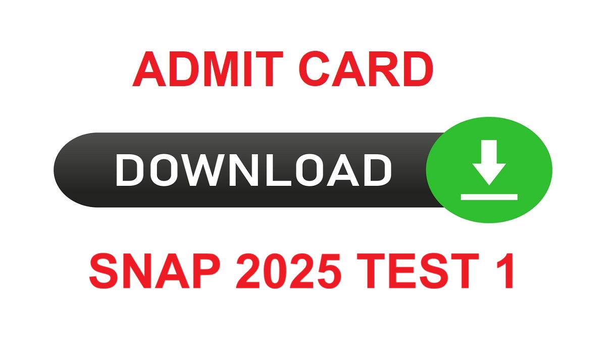 SNAP 2025 admit card release