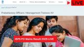 IBPS PO Mains Result 2025 LIVE- Is S