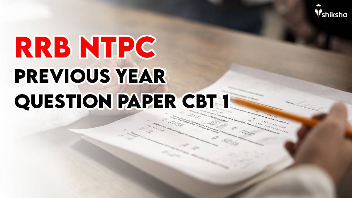 RRB NTPC Previous Year Question Paper CBT 1