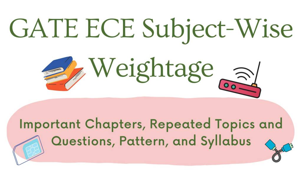 GATE 2026 ECE Subject-Wise Weightage