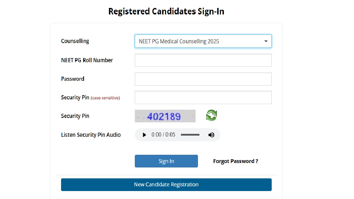 NEET PG Counselling 2025 