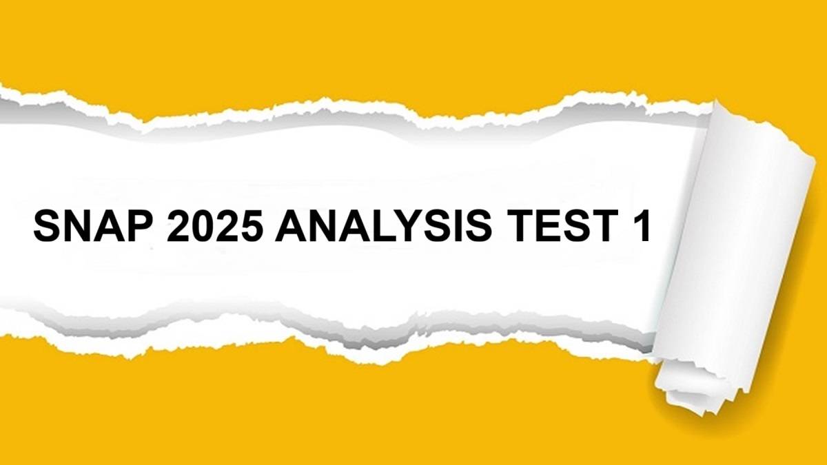 SNAP 2025 Analysis (Question Paper)