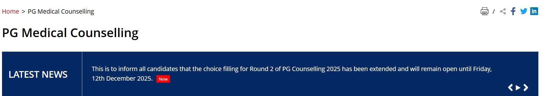 NEET PG 2025 counselling 