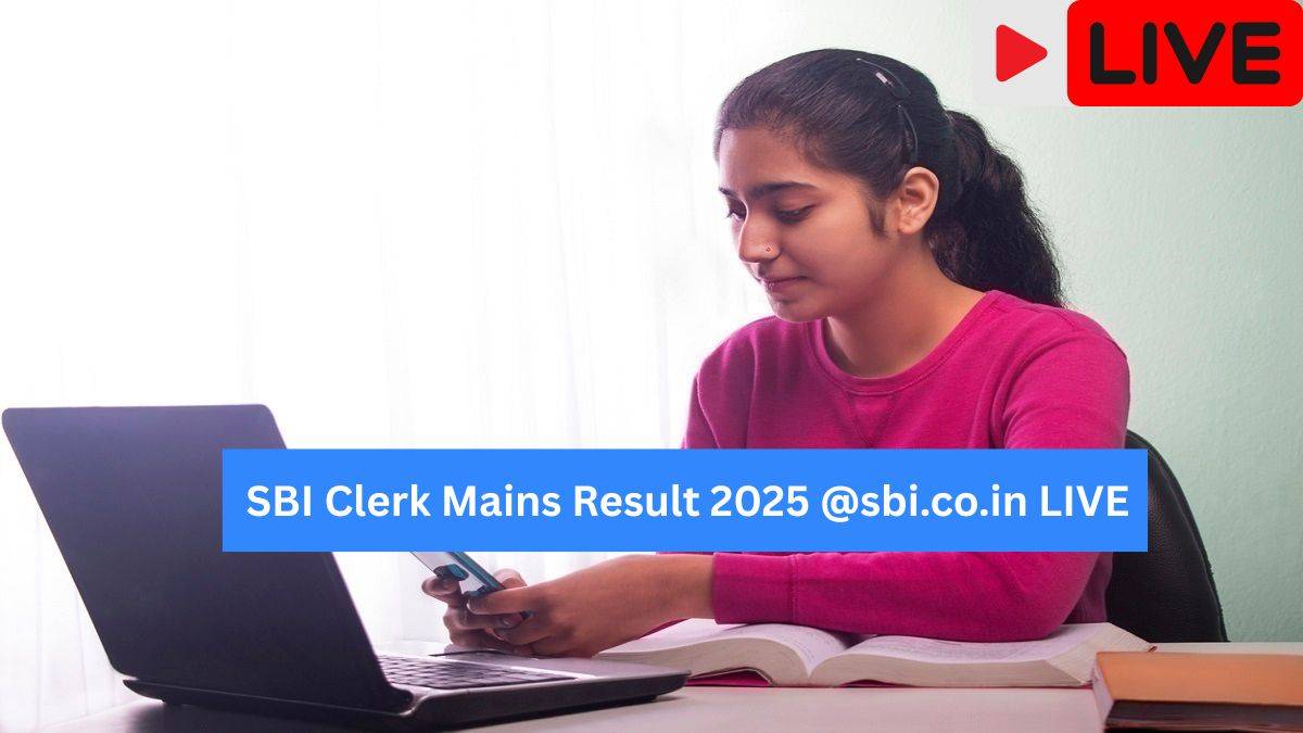 SBI Clerk Mains Result 2025 LIVE Updates 