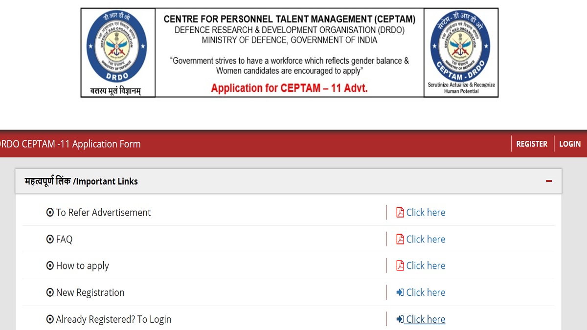 DRDO CEPTAM 11 Recruitment 2025