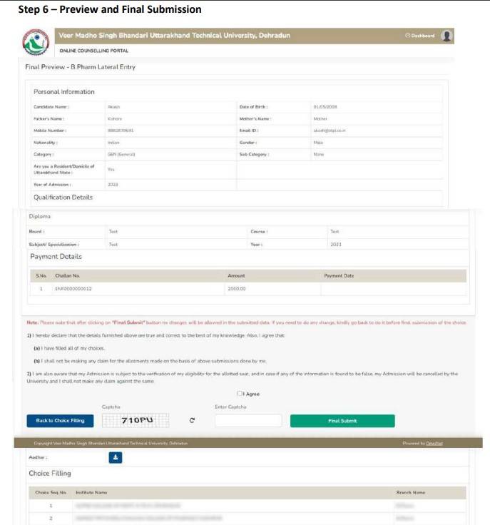 Uttarakhand-BTech-Admission-2026-Form-Preview-Final-Submission