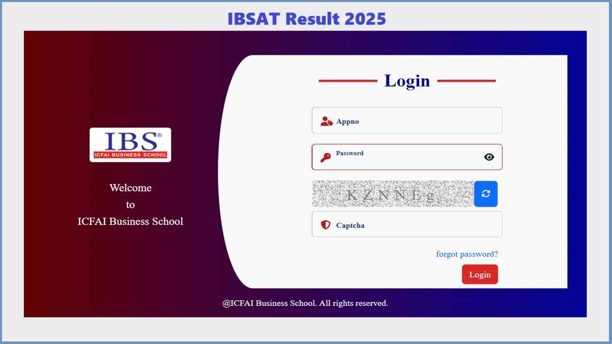 IBSAT Result 2025