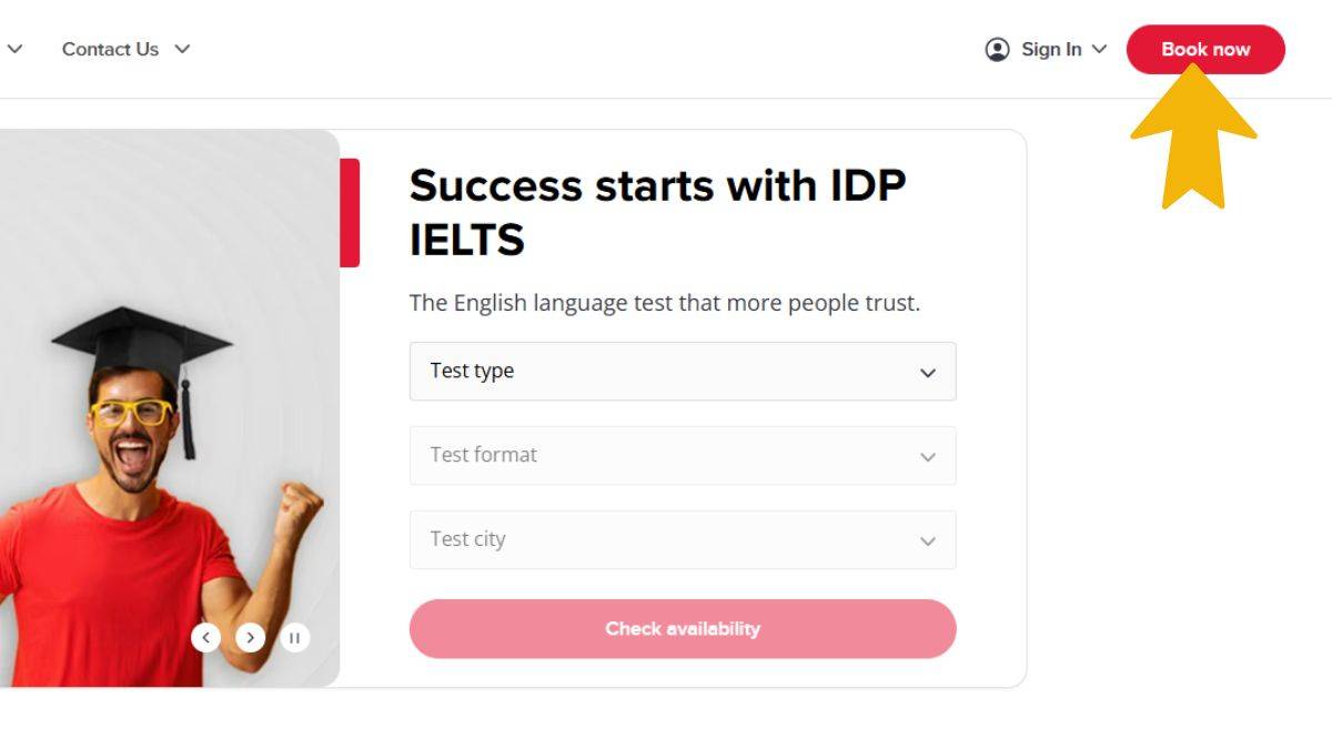 IELTS registration website