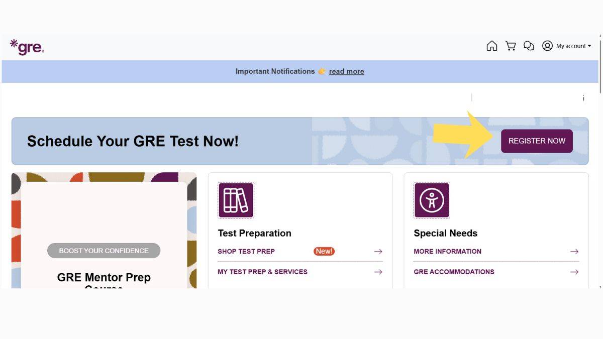 GRE Registration