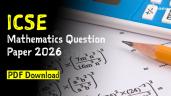 ICSE Mathematics Question Paper 2026