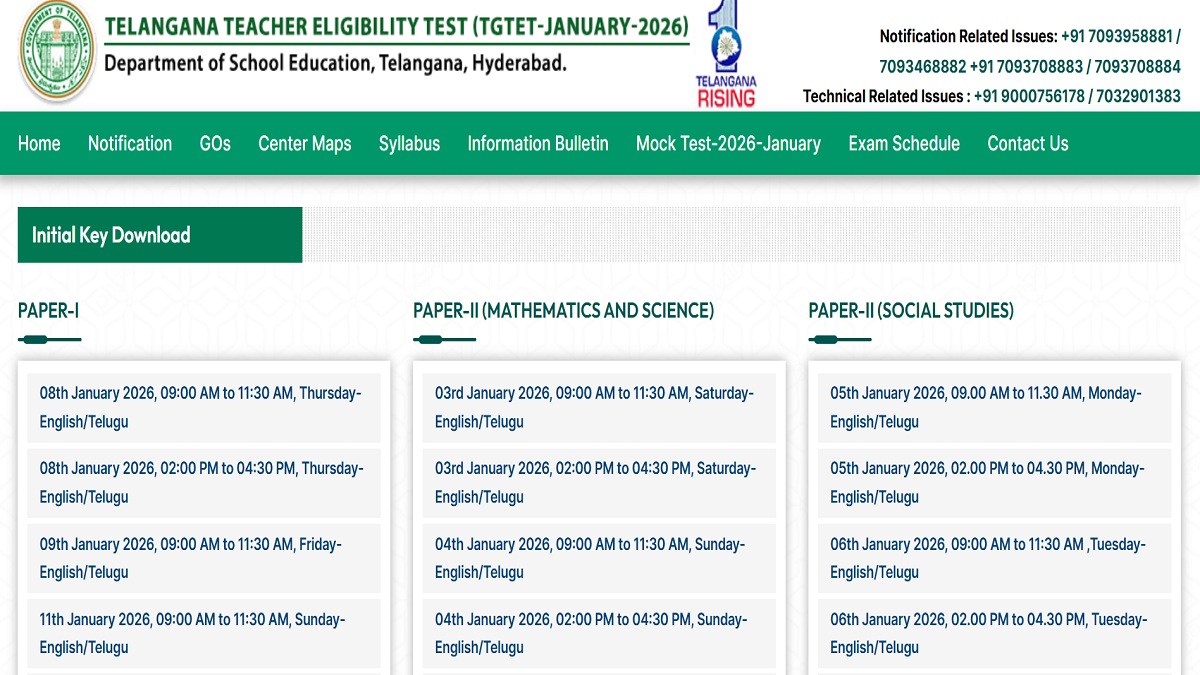TS TET Answer Key 2026