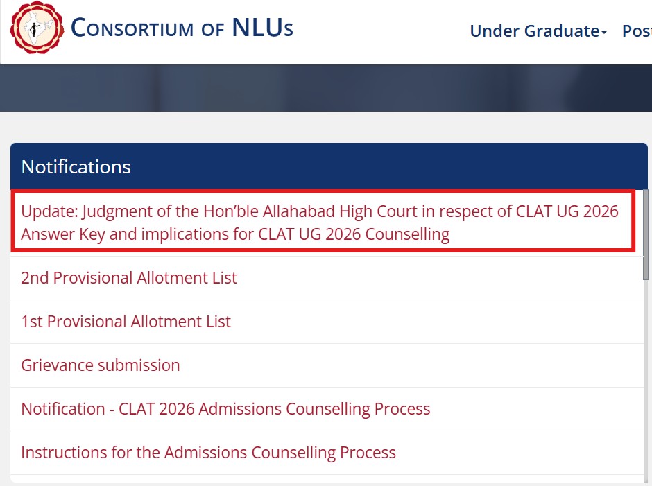 CLAT Counselling 2026 