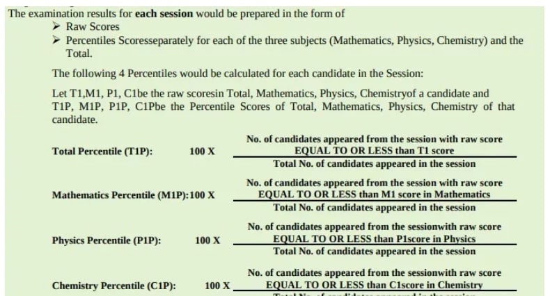 jee main percentile calculator