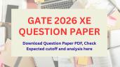 GATE 2026 XE Question Paper OUT: Dow
