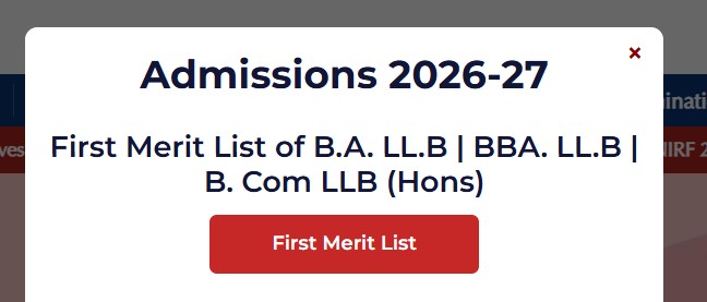 SLS Pune First Merit list 2026 
