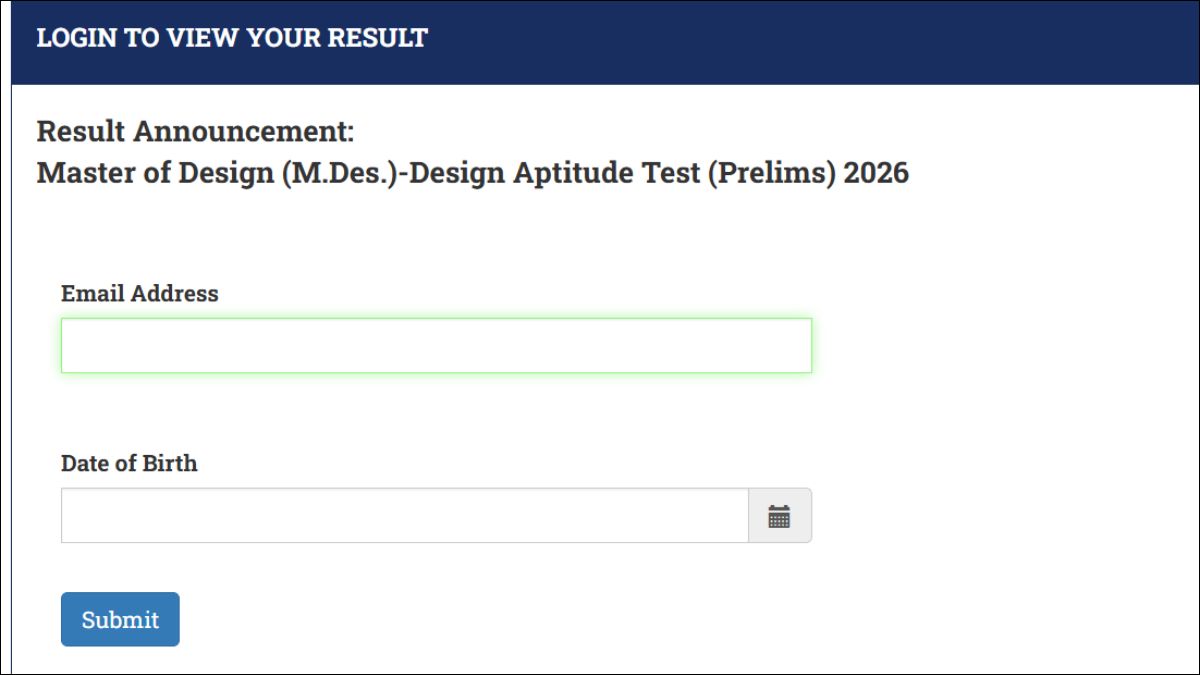 NID DAT Prelims Result 2026