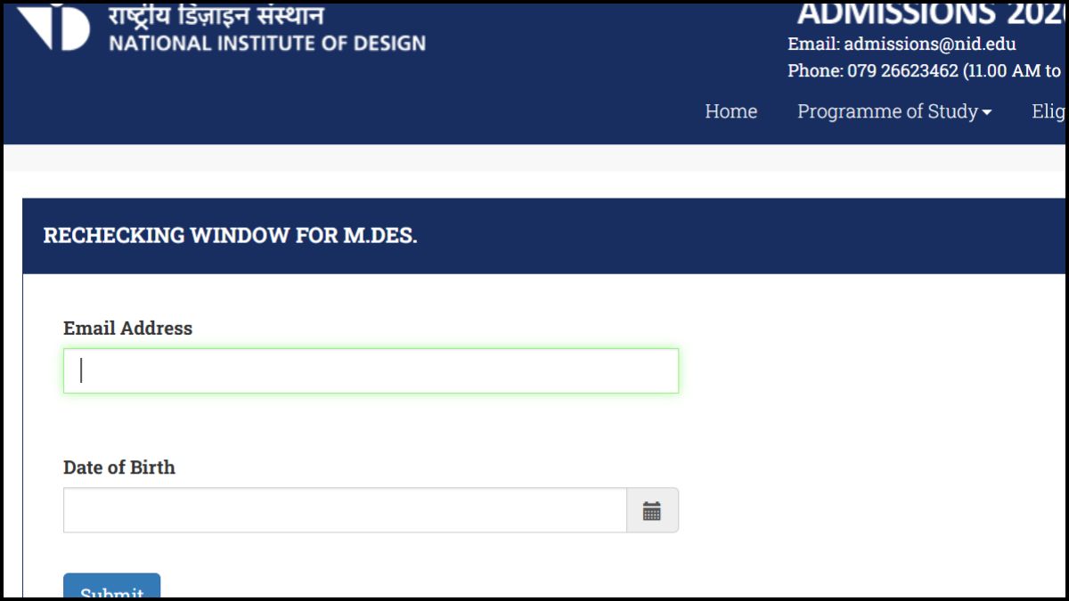 NID DAT Prelims Result Re-Checking 2026