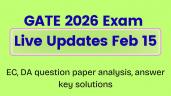 GATE 2026 Feb 15 Live Updates: DA, A