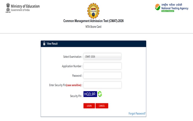CMAT Scorecard Login 2026