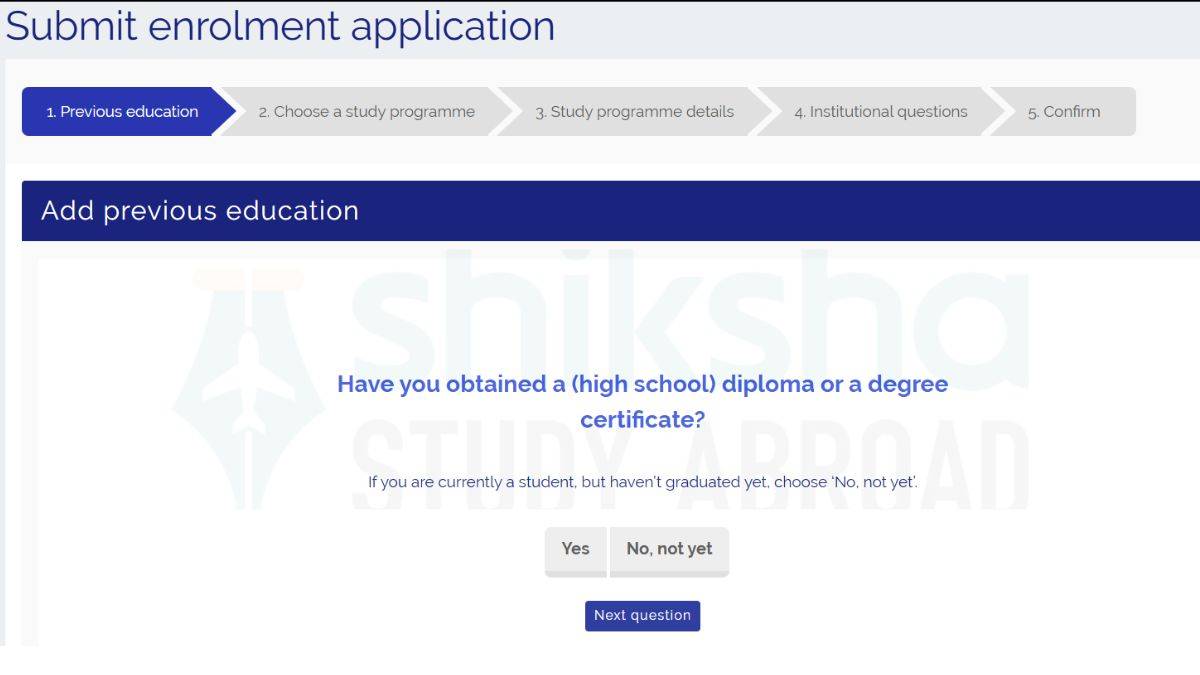 studielink academic background