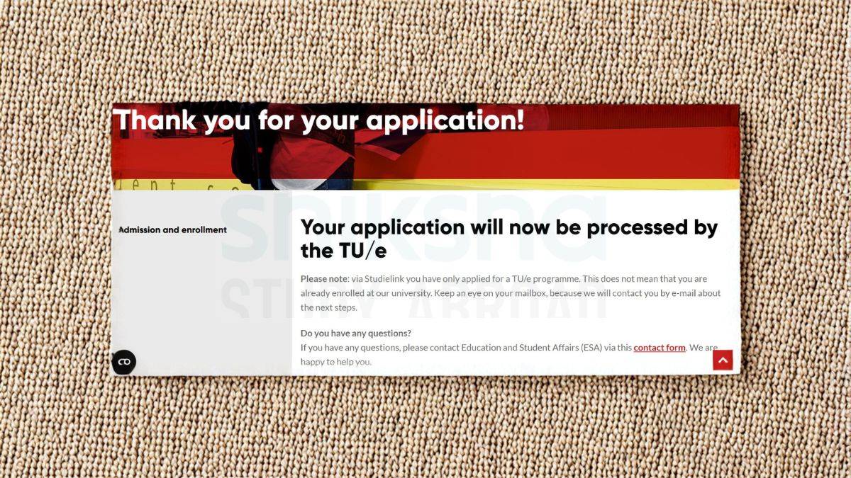 studielink application confirmation