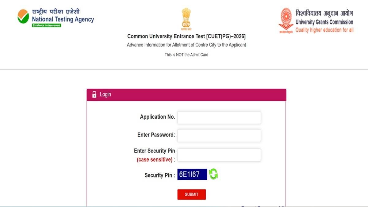 CUET_City_Intimation_Slip_2026