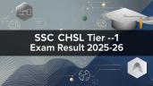 SSC CHSL Tier 1 Result 2025-26 Live: