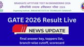 GATE 2026 Result Live: (TODAY), fina
