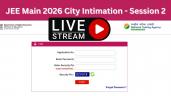 JEE Main 2026 City Intimation Slip (