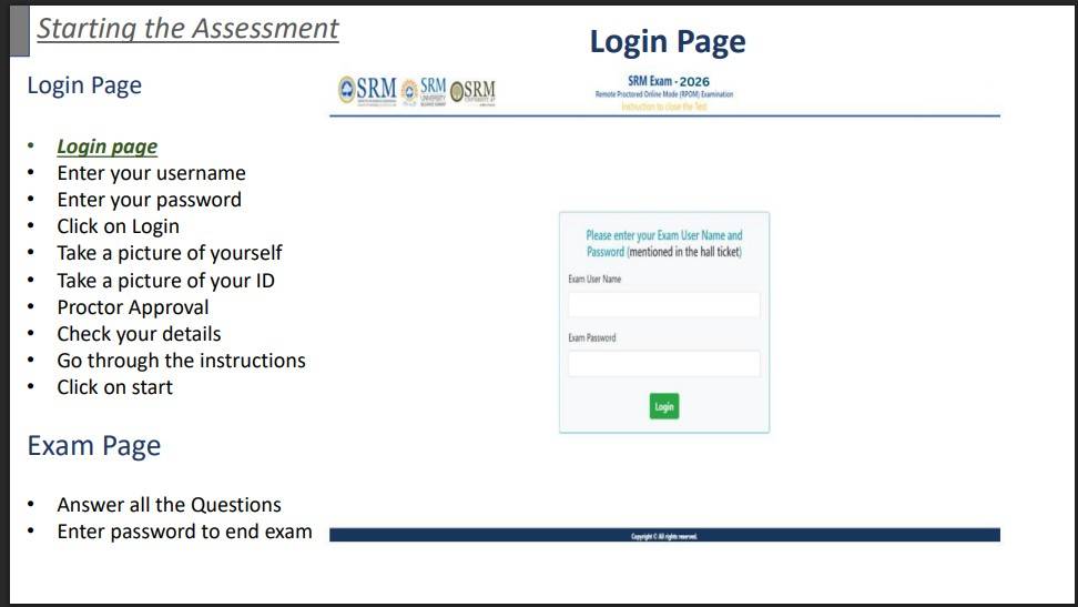 SRMJEEE-2026-Remote-Proctored-Exam-Installing-Application-Login