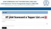 IIT JAM 2026 Scorecard (OUT) Live Up