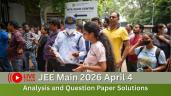 JEE Main 2026 April 4 Live: Shift 1 