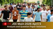 JEE Main 2026 April 5 LIVE: Shift 1
