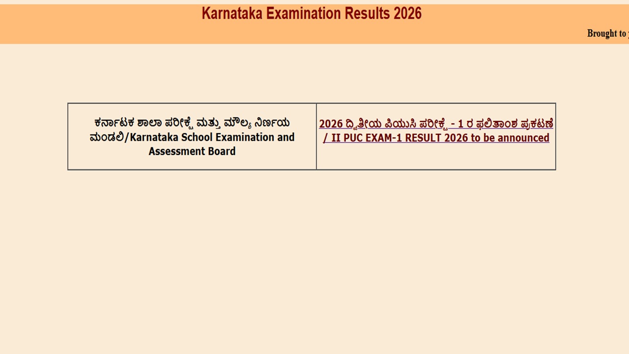 2nd puc result 2026 link