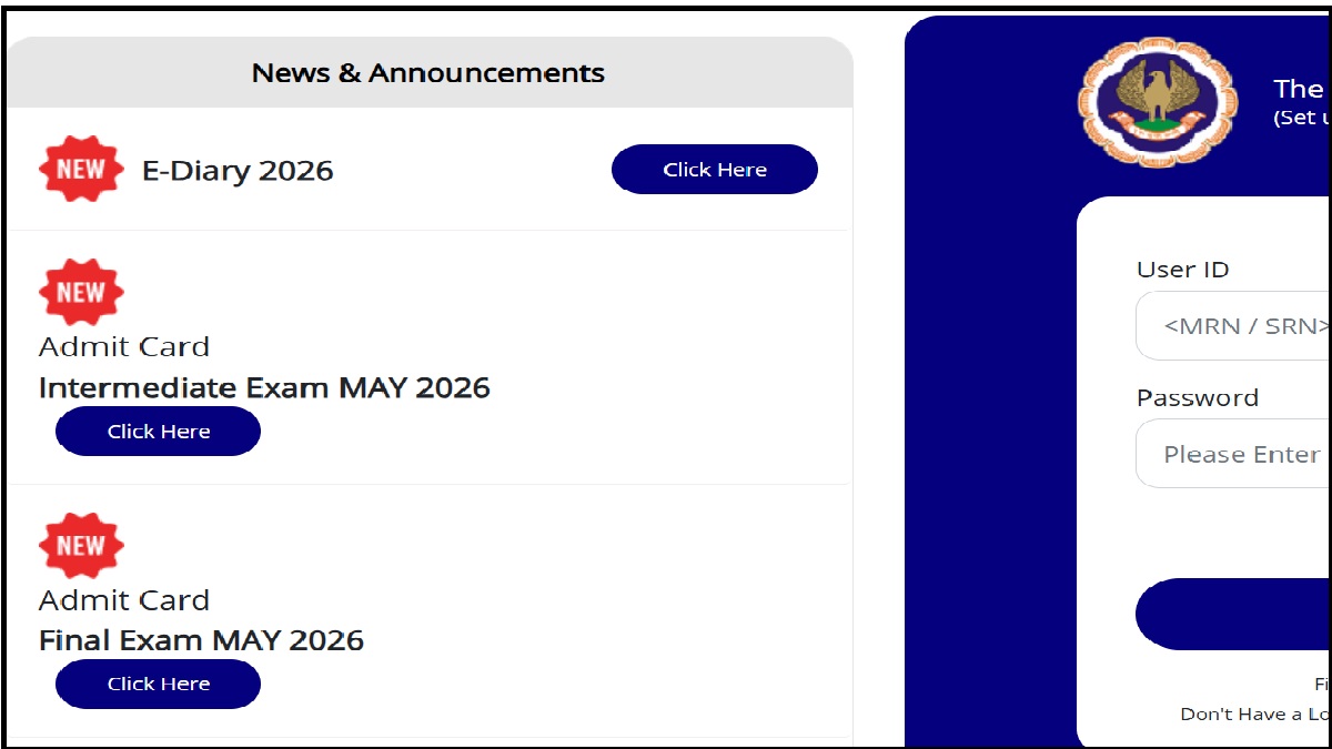 CA Admit Card May 2026