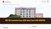 SSC GD Constable 2026 Admit Card Liv