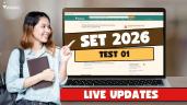SET Exam 2026 Test 1 Live Updates; Q