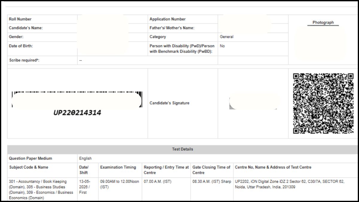 CUET UG Admit Card 2026