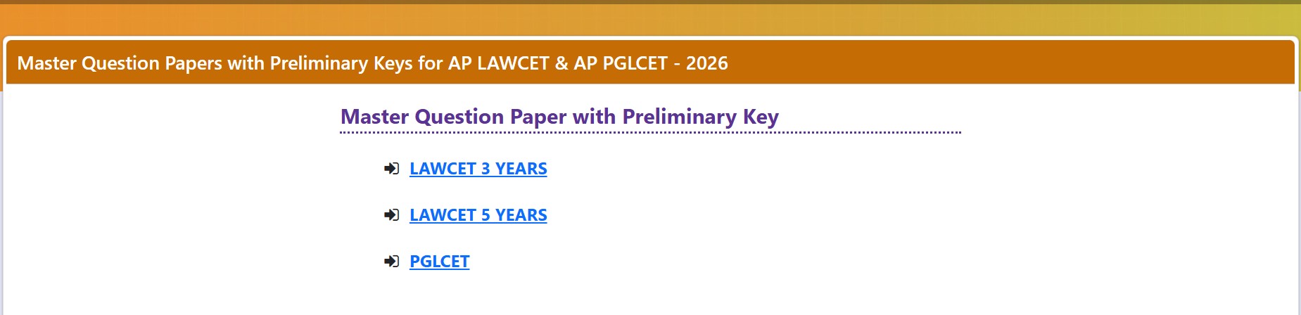 AP LAWCET 2026 answer key