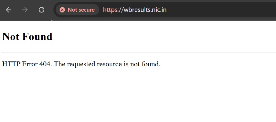 wbresults.nic.in website not working