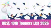 HBSE 10th Toppers List 2026: Check M